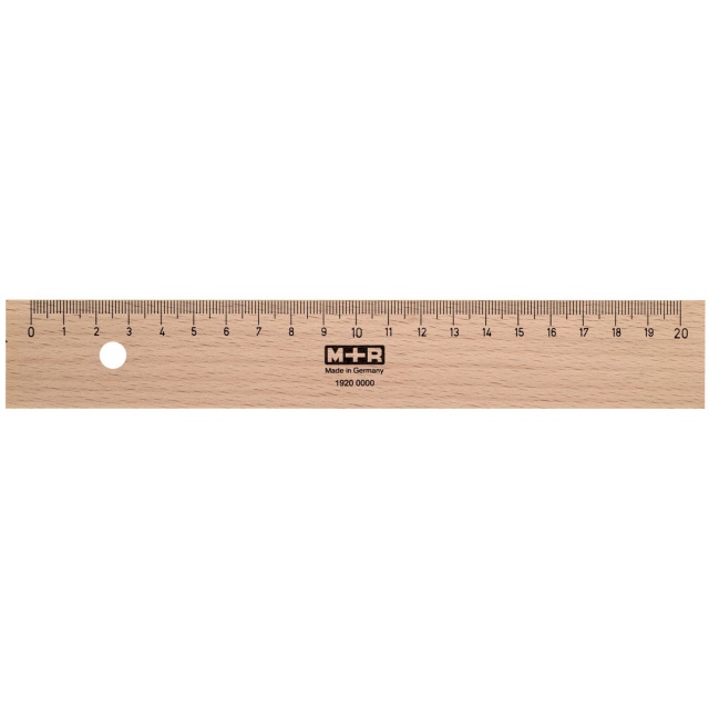 Wooden Ruler 20 cm