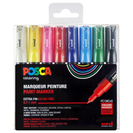 Posca PC-1M - Set of 8 in the group Hobby & Creativity / Paint / Glass & Porcelain Paint at Pen Store (110436)