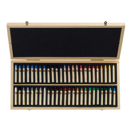 Oil Pastels 5ml Wooden Box - Set of 50 in the group Art Supplies / Artist colours / Pastels at Pen Store (129811)