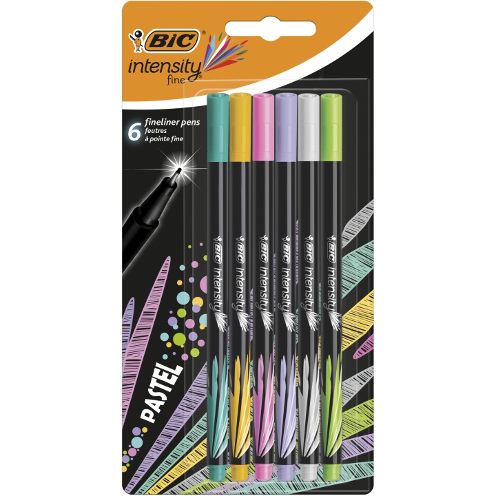 Intensity Fineliner 6-set Pastel Colors in the group Pens / Writing / Fineliners at Pen Store (100238)