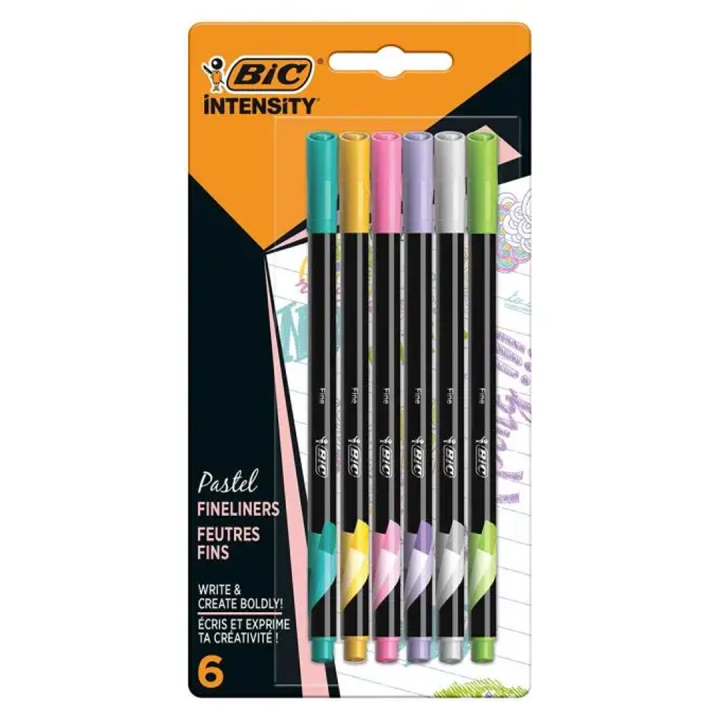 Intensity Fineliner 6-set Pastel Colors in the group Pens / Writing / Fineliners at Pen Store (100238)