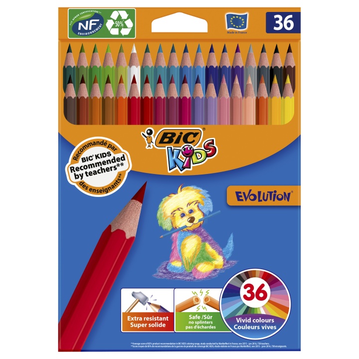 Kids Evolution Coloring Pencils 36-set in the group Kids / Kids' Pens / Coloring Pencils for Kids at Pen Store (100243)