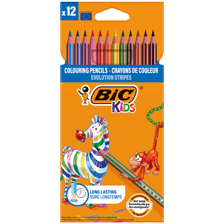 Kids Evolution Coloring Pencils 12-set in the group Kids / Kids' Pens / Coloring Pencils for Kids at Pen Store (100244)