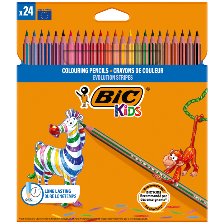 Kids Evolution Coloring Pencils 24-set in the group Kids / Kids' Pens / Coloring Pencils for Kids at Pen Store (100245)