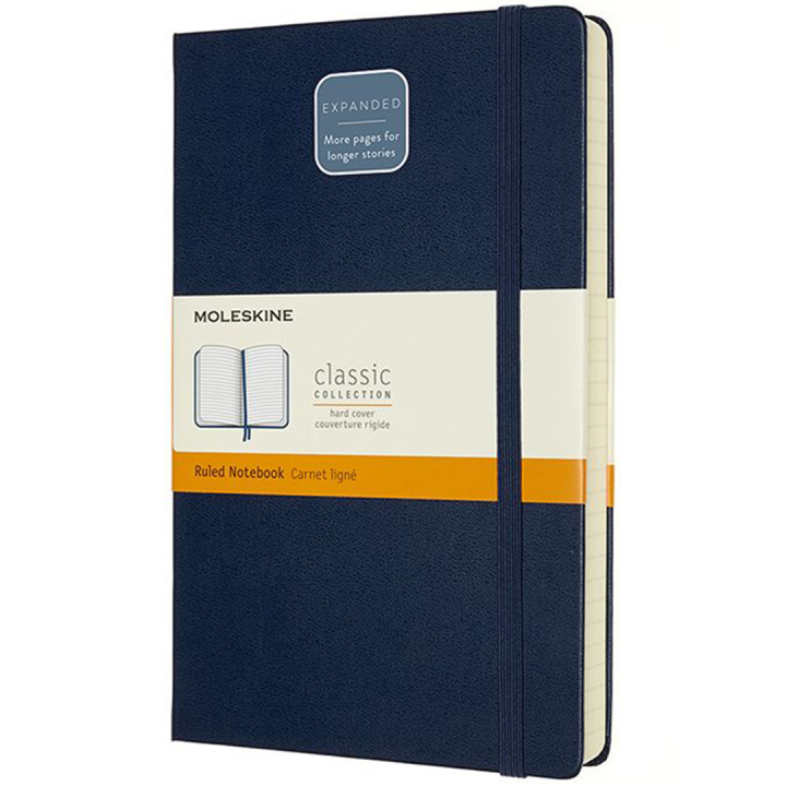 Classic Hard Cover Notebook Expanded Blue Ruled in the group Paper & Pads / Note & Memo / Notebooks & Journals at Pen Store (100431)