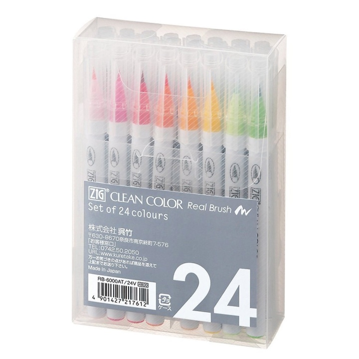 Clean Color Real Brush 24-set in the group Pens / Artist Pens / Brush Pens at Pen Store (100961)