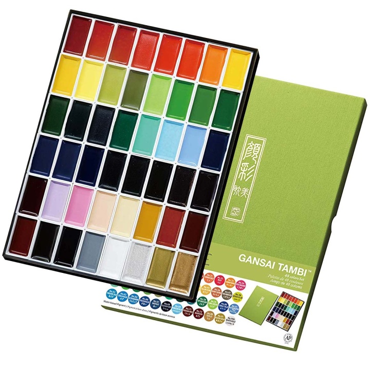 Gansai Tambi Aquarelle 48-set in the group Art Supplies / Colors / Watercolor Paint at Pen Store (101261)