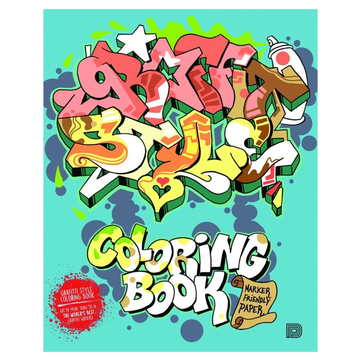 Graffiti Style Coloring Book in the group Kids / Books for Kids / Activity & Coloring Books at Pen Store (101373)