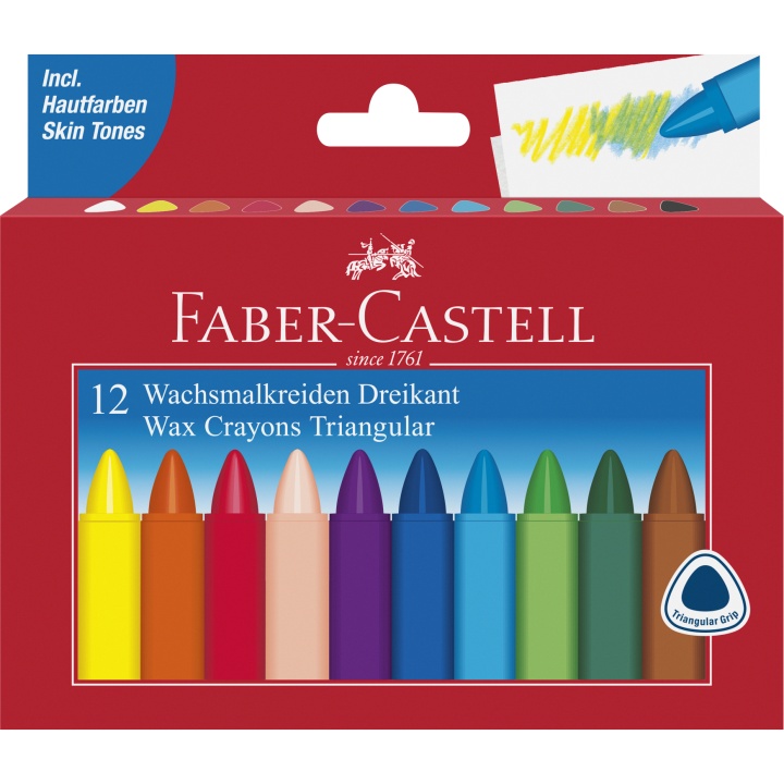 Wax Crayons - Set of 12 in the group Kids / Kids' Pens / Crayons for Kids at Pen Store (101416)