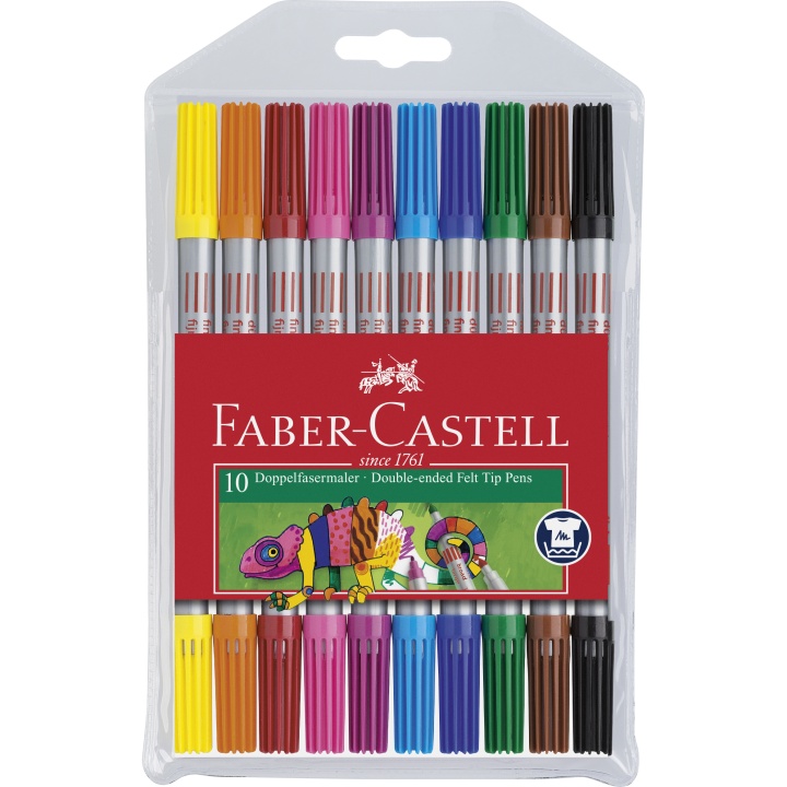 Double-ended Felt tip pens - Set of 10 in the group Kids / Kids' Pens / 3 Years+ at Pen Store (101418)