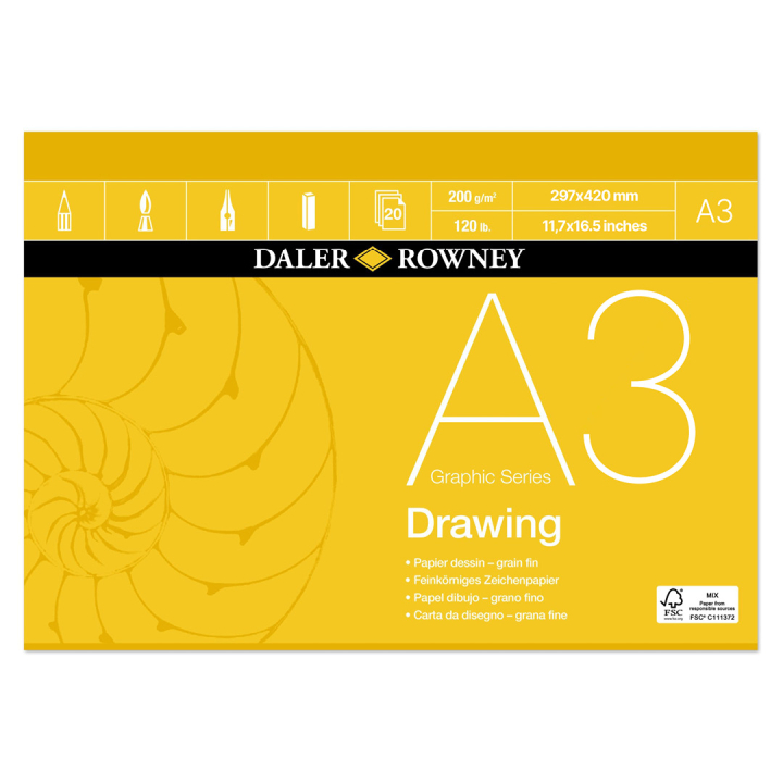 Drawing Paper A3 in the group Paper & Pads / Artist Pads & Paper / Drawing & Sketch Pads at Pen Store (101456)