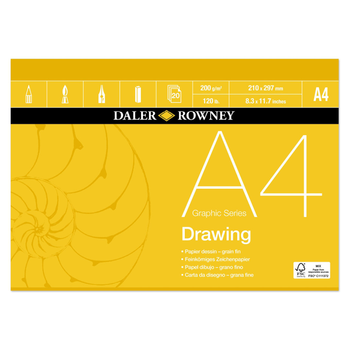 Drawing Paper A4 in the group Paper & Pads / Artist Pads & Paper / Drawing & Sketch Pads at Pen Store (101457)