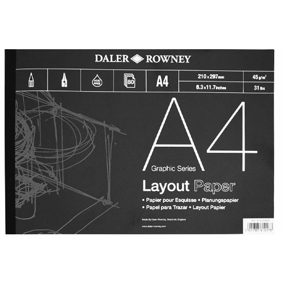 Layout Paper A4 in the group Paper & Pads / Artist Pads & Paper / Drawing & Sketch Pads at Pen Store (101458)