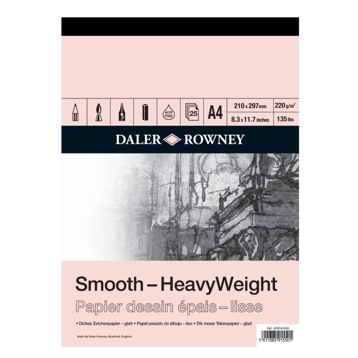 Smooth HeavyWeight A4 in the group Paper & Pads / Artist Pads & Paper / Drawing & Sketch Pads at Pen Store (101465)