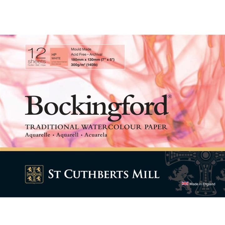 Bockingford Watercolour paper 300 g 180 x 130 mm HP in the group Paper & Pads / Artist Pads & Paper / Watercolor Pads at Pen Store (101489)