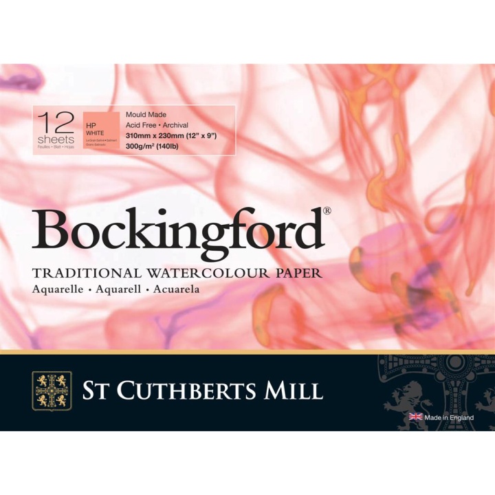 Bockingford Watercolour paper 300g 310x230mm HP in the group Paper & Pads / Artist Pads & Paper / Watercolor Pads at Voorcrea (101491)