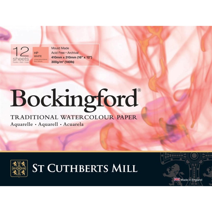 Bockingford Watercolour paper 300g 410x310mm HP in the group Paper & Pads / Artist Pads & Paper / Watercolor Pads at Pen Store (101493)