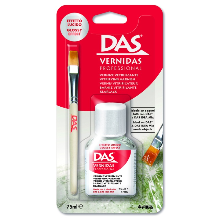 Idea Mix Glossy Effect Varnish 75 ml + brush in the group Kids / Kids' Paint & Crafts / Modelling Clay for Kids at Pen Store (101587)