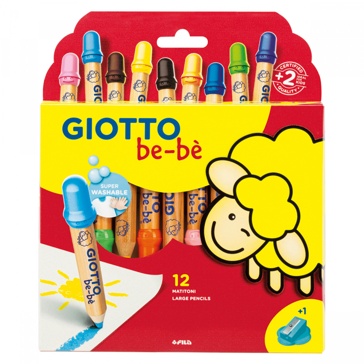 Be-bè Coloring Pencils 6-set in the group Kids / Kids' Pens / 0-2 Years+ at Pen Store (101596)
