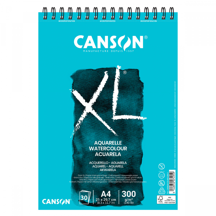 XL Aquarelle 300g A4 in the group Paper & Pads / Artist Pads & Paper / Watercolor Pads at Pen Store (101606)