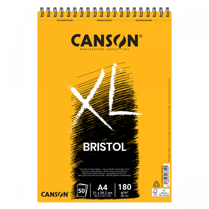 XL Bristol 180g A4 in the group Paper & Pads / Artist Pads & Paper / Drawing & Sketch Pads at Pen Store (101610)