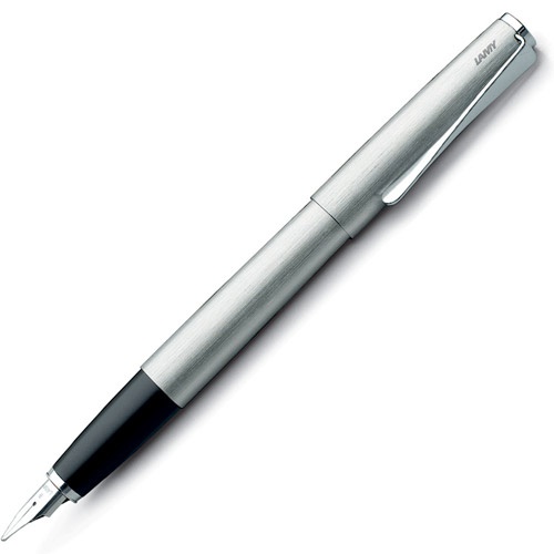 Studio Steel Fountain pen Broad in the group Pens / Fine Writing / Fountain Pens at Pen Store (101942)