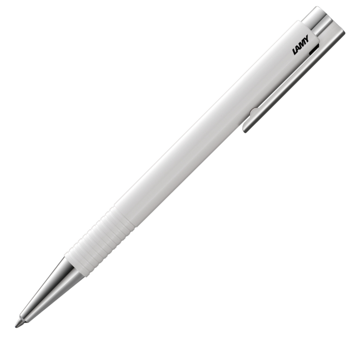Logo M+ White Ballpoint in the group Pens / Writing / Ballpoints at Pen Store (102137)