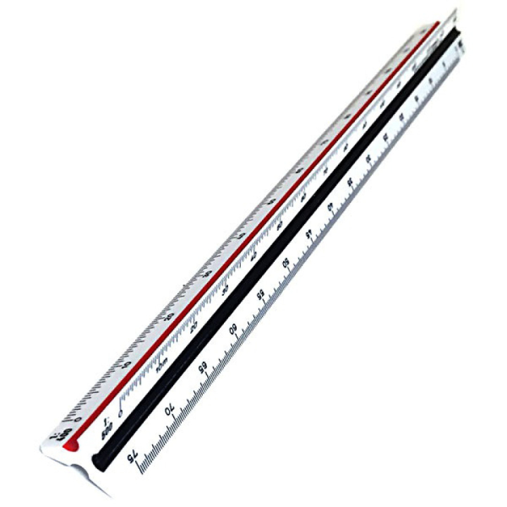 Scale ruler 30 cm 100-500 in the group Hobby & Creativity / Hobby Accessories / Rulers / Scale ruler at Pen Store (102249)