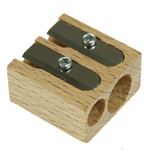 Double sharpener wood in the group Pens / Pen Accessories / Sharpeners at Pen Store (102256)