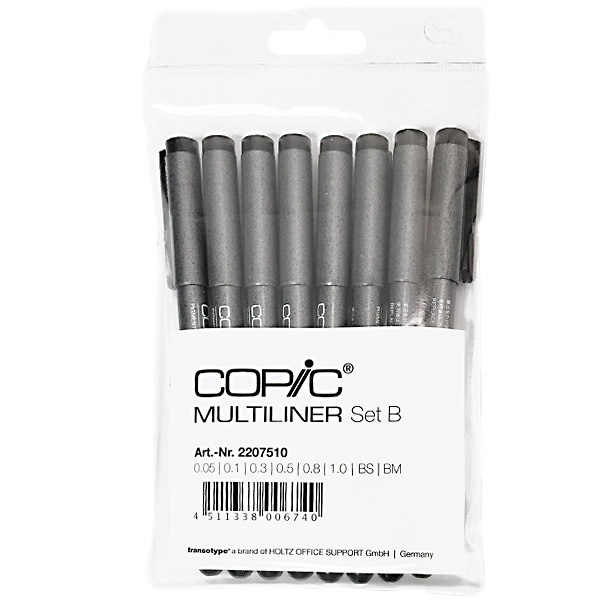 Multiliner Classic 8-set in the group Pens / Writing / Fineliners at Pen Store (103259)