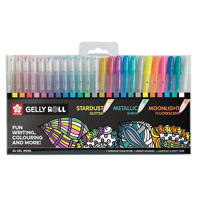 Gelly Roll Mixed 24-pack in the group Pens / Writing / Gel Pens at Pen Store (103541)