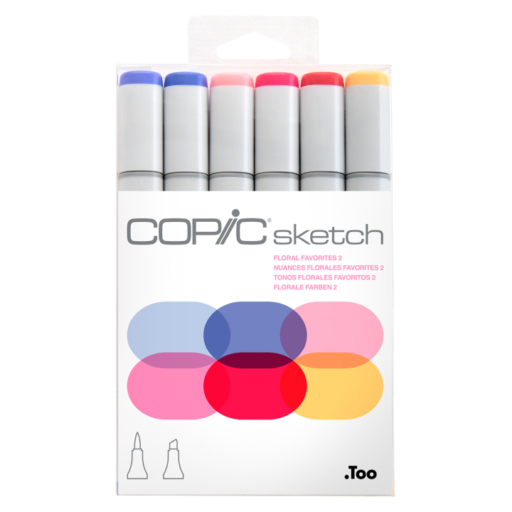 Sketch 6-pack Floral Favourites 2 in the group Pens / Artist Pens / Illustration Markers at Pen Store (103863)