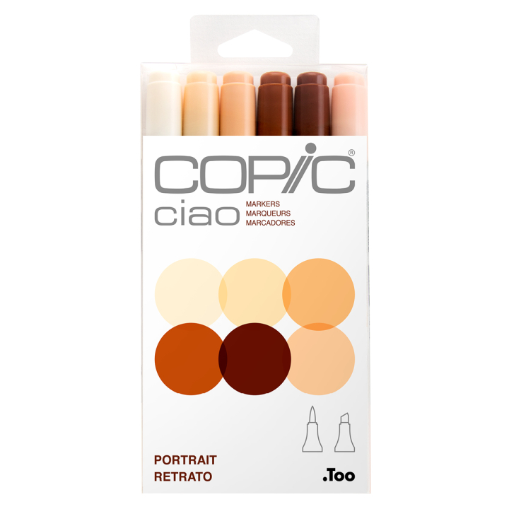 Ciao 6-packPortrait in the group Pens / Artist Pens / Illustration Markers at Pen Store (103866)