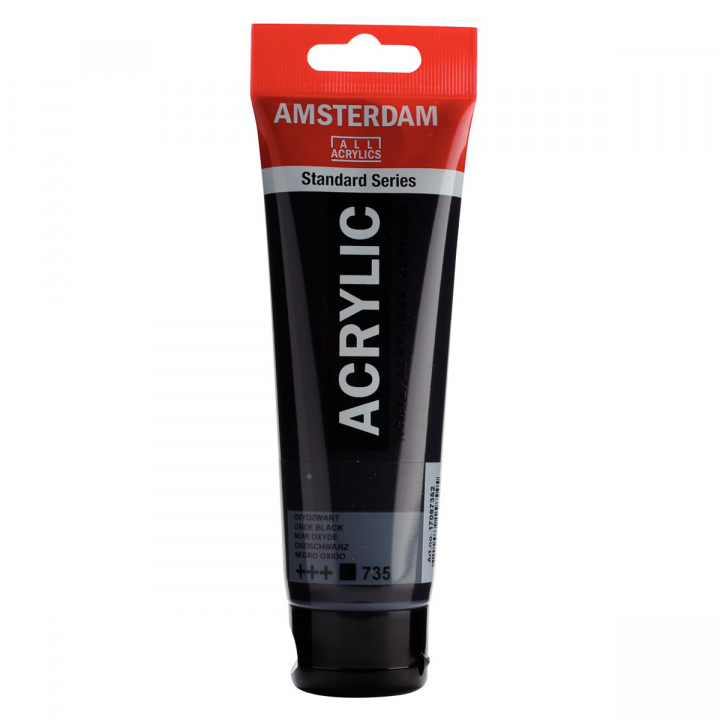 Acrylic 120 ml 735 Oxide Black in the group Art Supplies / Artist colours / Acrylic Paint at Pen Store (103942)