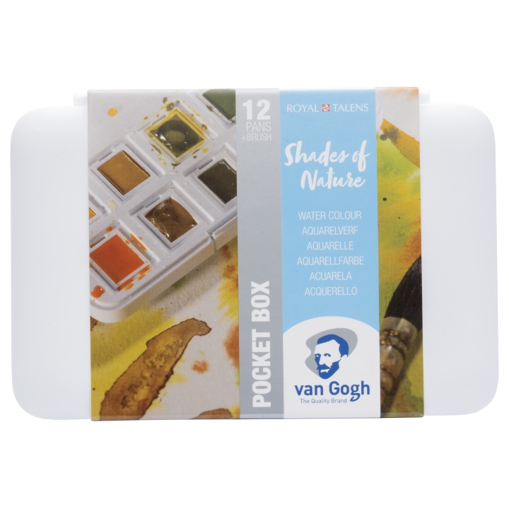 Pocket Box Water Colour Nature Set of 12 in the group Art Supplies / Artist colours / Watercolor Paint at Pen Store (104065)