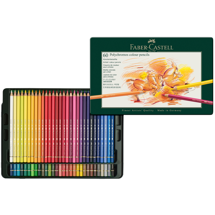 Coloring pencils Polychromos 60-set in the group Pens / Artist Pens / Coloured Pencils at Pen Store (105077)