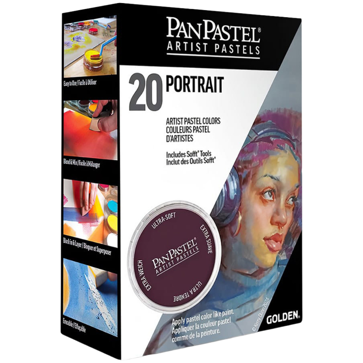 Soft Pastel Pans Portrait 20-set in the group Art Supplies / Artist colours / Pastels / Soft pastels at Pen Store (106068)