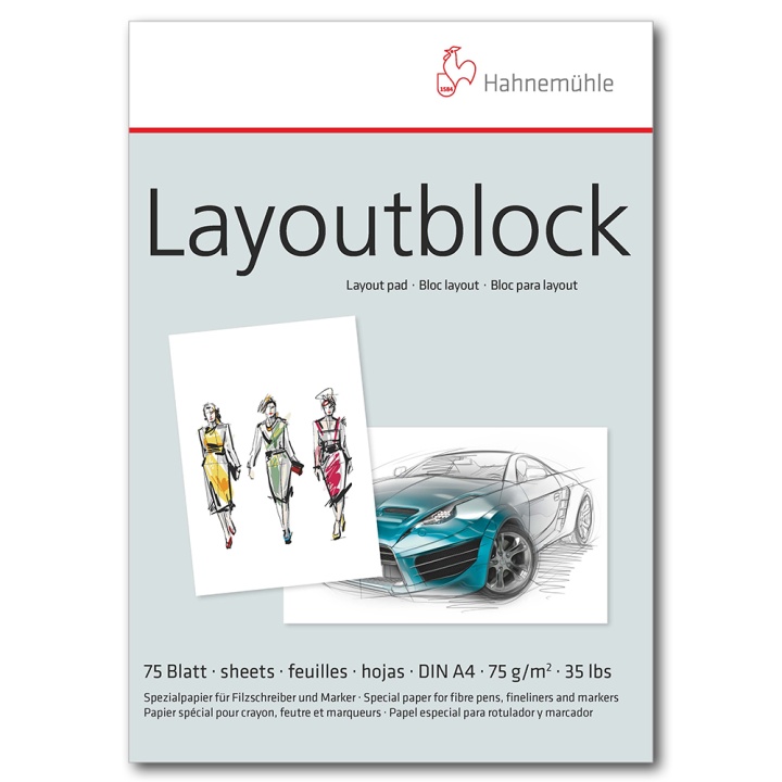 Layoutblock A4 in the group Paper & Pads / Artist Pads & Paper / Drawing & Sketch Pads at Pen Store (106122)