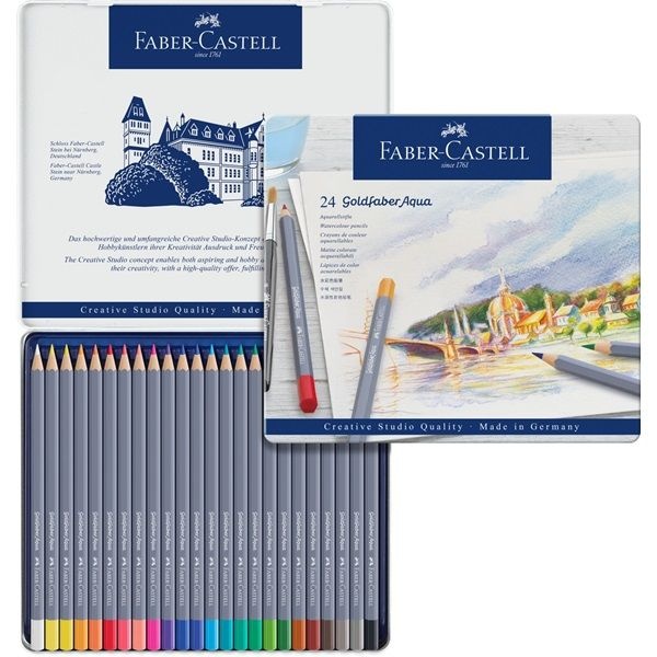 Goldfaber Aqua Watercolour Pencil 24-set in the group Pens / Artist Pens / Watercolour Pencils at Pen Store (106637)