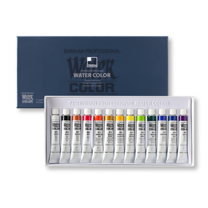 Water Colors PRO 7.5ml 13-set in the group Art Supplies / Artist colours / Watercolor Paint at Pen Store (107246)