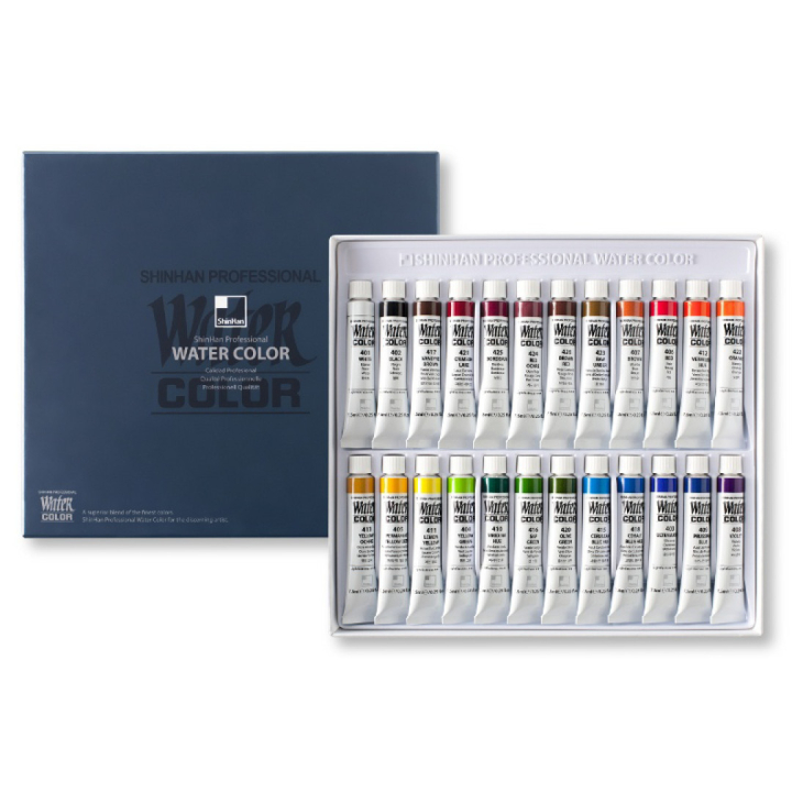 Water Colors PRO 24-set in the group Art Supplies / Artist colours / Watercolour Paint / Watercolour in tube at Pen Store (107247)