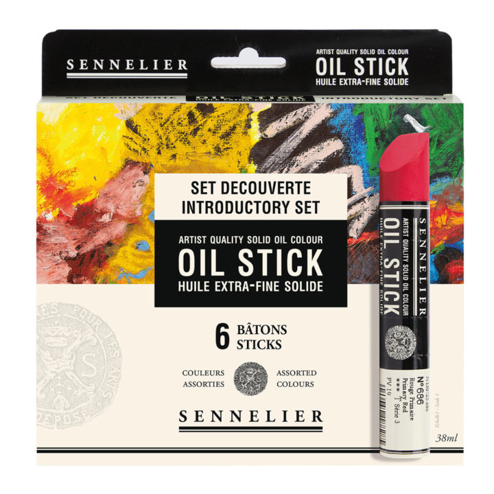 Oil Sticks Introductory 6-set in the group Art Supplies / Crayons & Graphite / Pastel Crayons at Pen Store (107250)
