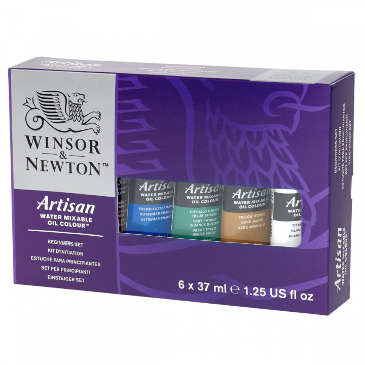 Artisan Water Mixable Oil Colour Beginners 6-set 37 ml in the group Art Supplies / Artist colours / Oil Paint at Pen Store (107252)