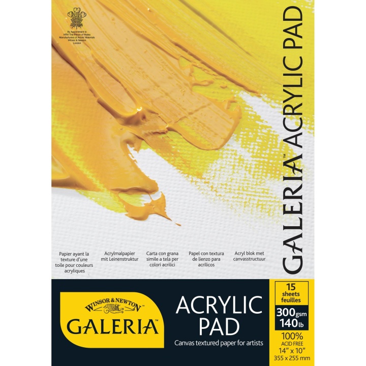 Galeria Acrylic Colour Paper Pad A4 in the group Paper & Pads / Artist Pads & Paper / Acrylic Pads at Pen Store (108407)