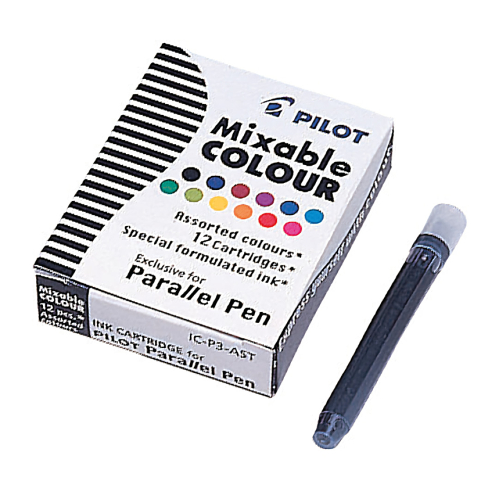 Refill Parallel Pen Mix-12-pack in the group Pens / Pen Accessories / Cartridges & Refills at Pen Store (109264)