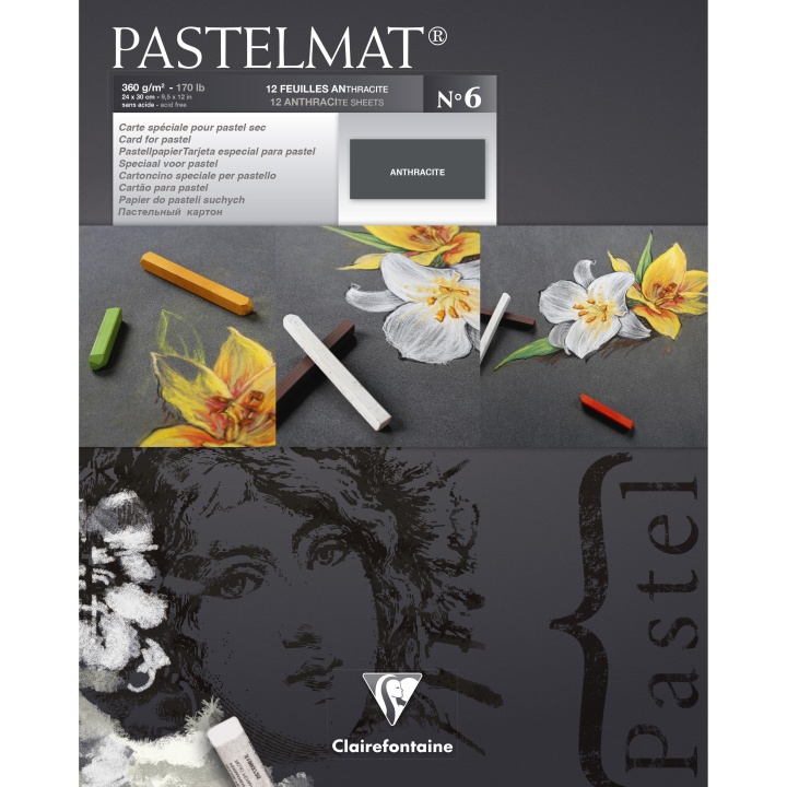 Pastelmat Anthracite 24x30 cm in the group Paper & Pads / Artist Pads & Paper / Pastel Pads at Pen Store (110409)