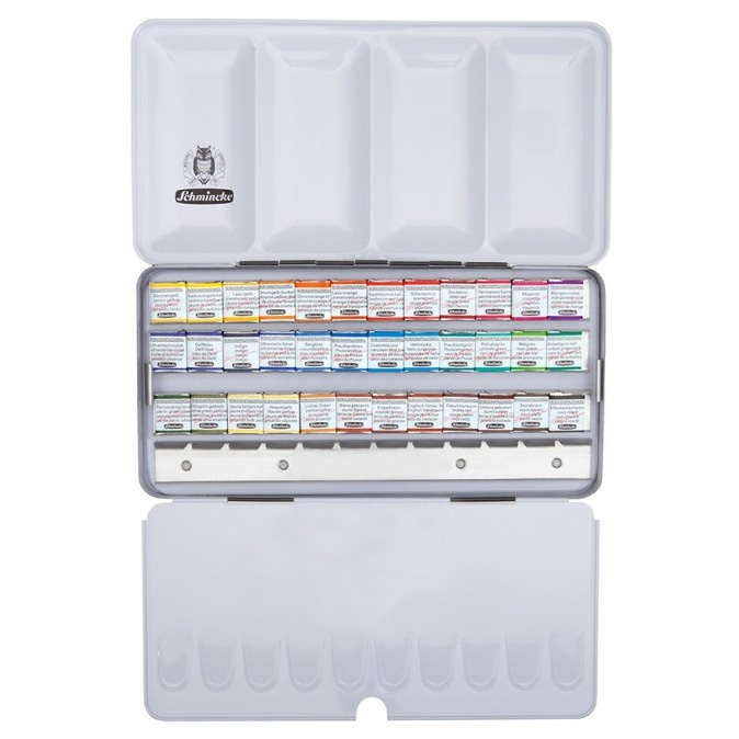 Horadam Aquarell Metal 36-set + extra space in the group Art Supplies / Artist colours / Watercolor Paint at Pen Store (110729)