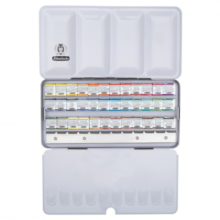 Horadam Aquarell Metal 36-set + extra space in the group Art Supplies / Artist colours / Watercolour Paint / Watercolour pans at Pen Store (110729)