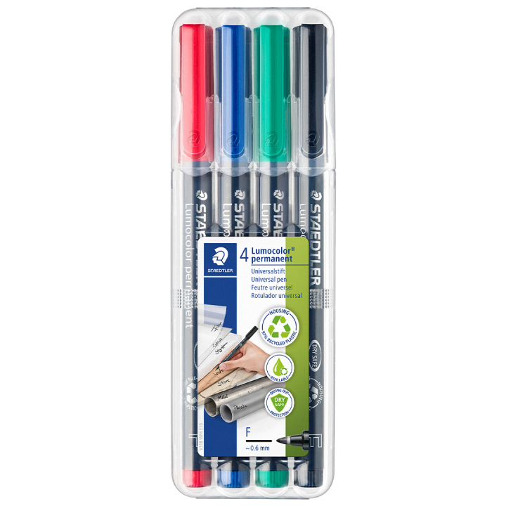 4-pack Lumocolor permanent Fine in the group Pens / Office / Markers at Pen Store (110757)