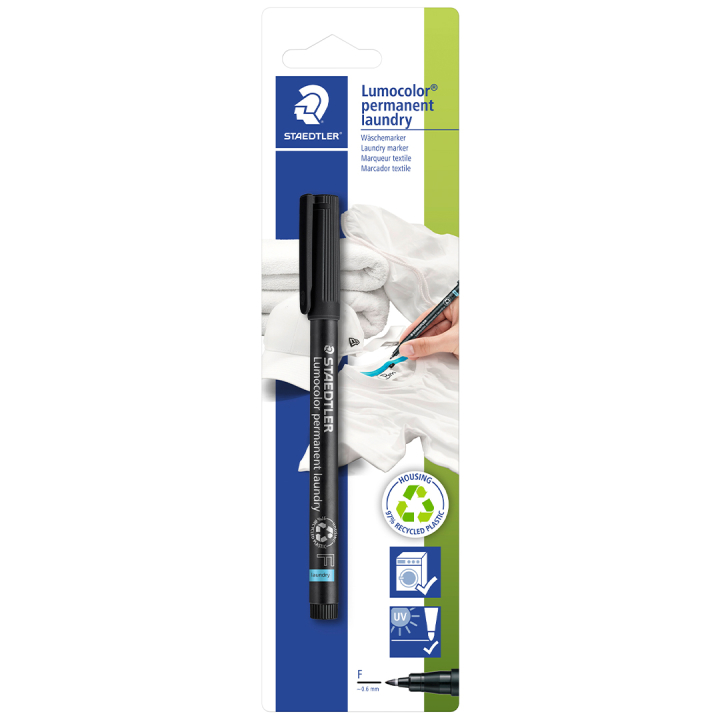 Lumocolor permanent laundry F (0.6 mm) in the group Hobby & Creativity / Paint / Fabric Markers and Dye at Pen Store (110979)